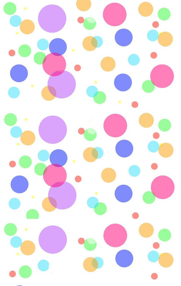 Colorful Polkadot Background For Myspace