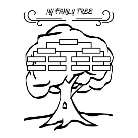 Family Tree Coloring Pages Picture 2 550x550 Picture