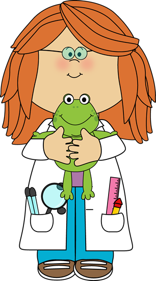 Female Science Teacher Clipart Girl Scientist With Frog Png