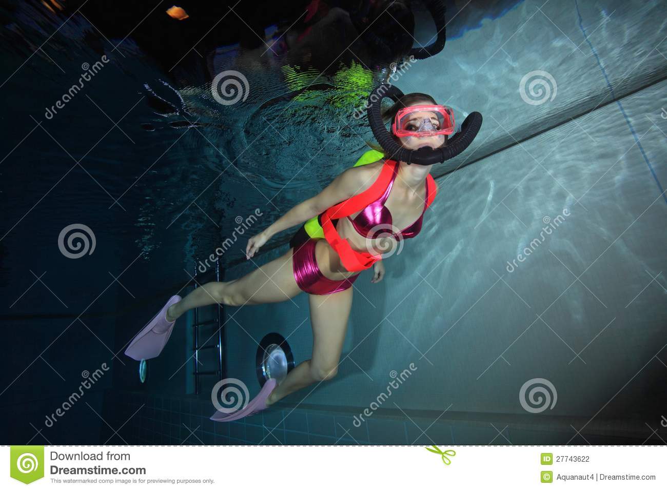 Female Scuba Diver Stock Photography   Image  27743622