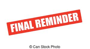 Final Reminder   Rubber Stamp With Text Final Reminder