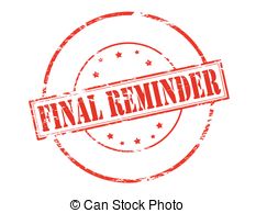 Final Reminder   Rubber Stamp With Text Final Reminder   