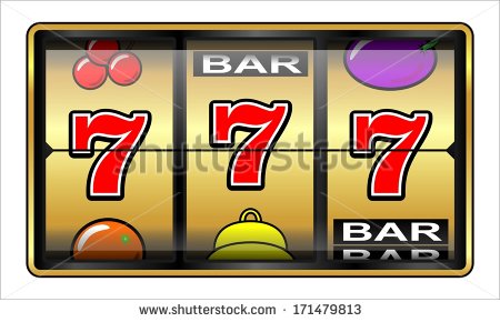 Gambling 777 Slot Machine  Jackpot Casino   Stock Photo
