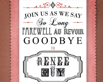 Going Away Party Invitation Clip Art