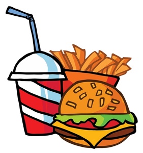 Hamburger Clipart Image   A Cheeseburger With A Soft Drink And French