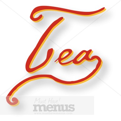 Handwritten Tea Wordart   Tea Clipart