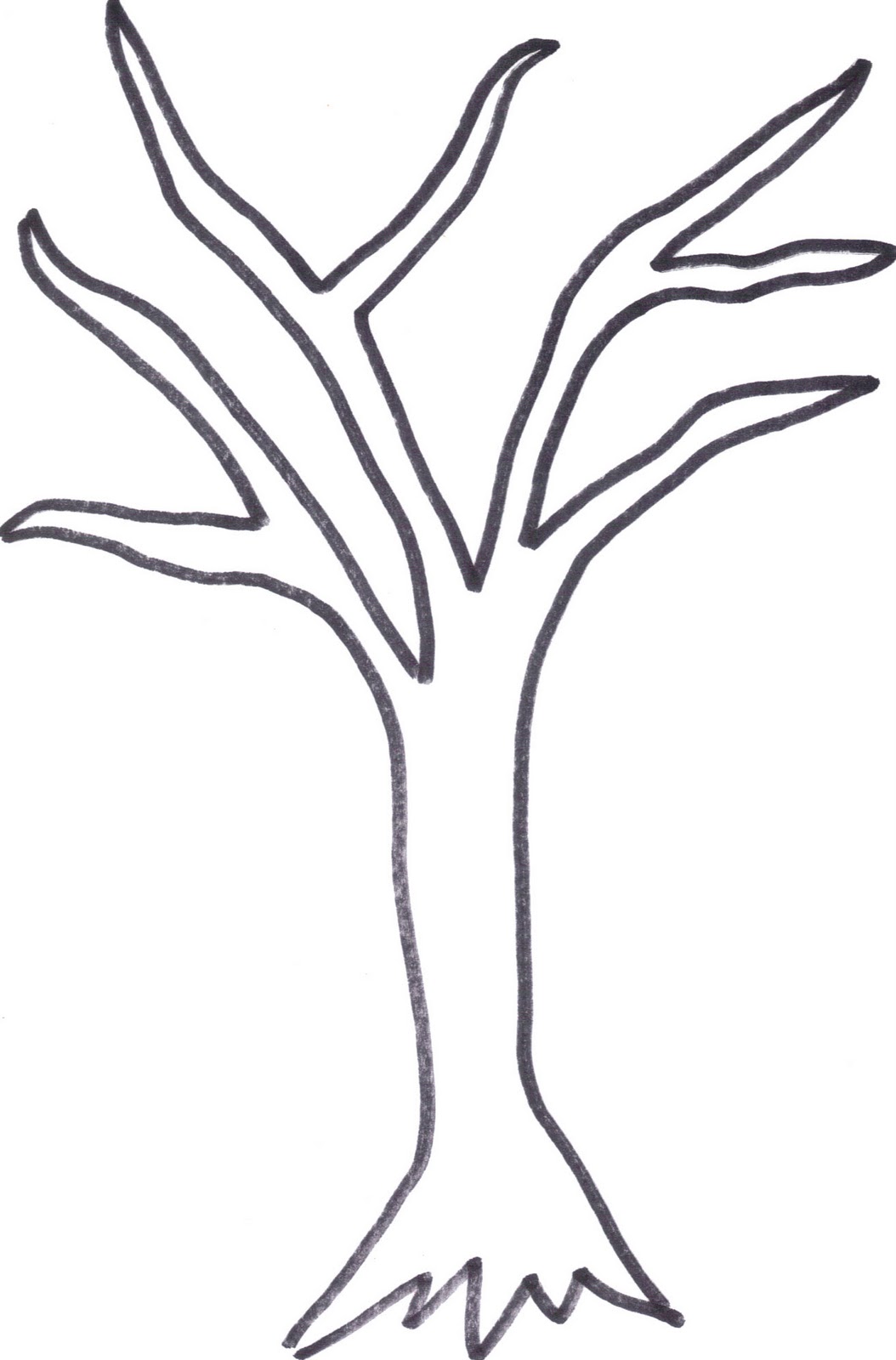 Here Is The Tree Outline If Anyone Wants To Cut It Out Or Print It Out