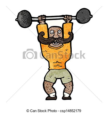 Illustration Of Cartoon Circus Strong Man Csp14852179   Search Clipart