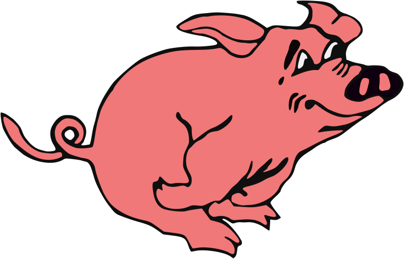 Running Pig By Liftarn   Running Pig