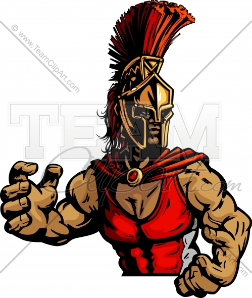Spartan Wrestling Clipart Vector Image   Sports Clipart