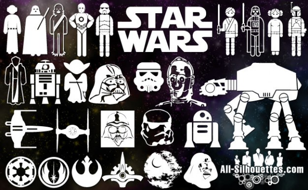 Star Wars Symbols Logo Vector Vector   Free Download