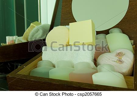 Stock Photo   Toiletries Or Amenities In Luxury Bathroom Hotel   Stock