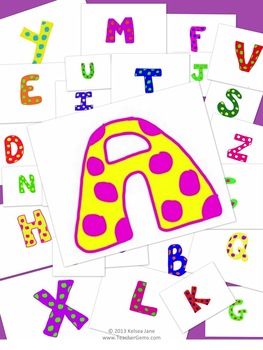 This Fun Clipart Set Includes Full Alphabet Set Of Polka Dot Letters