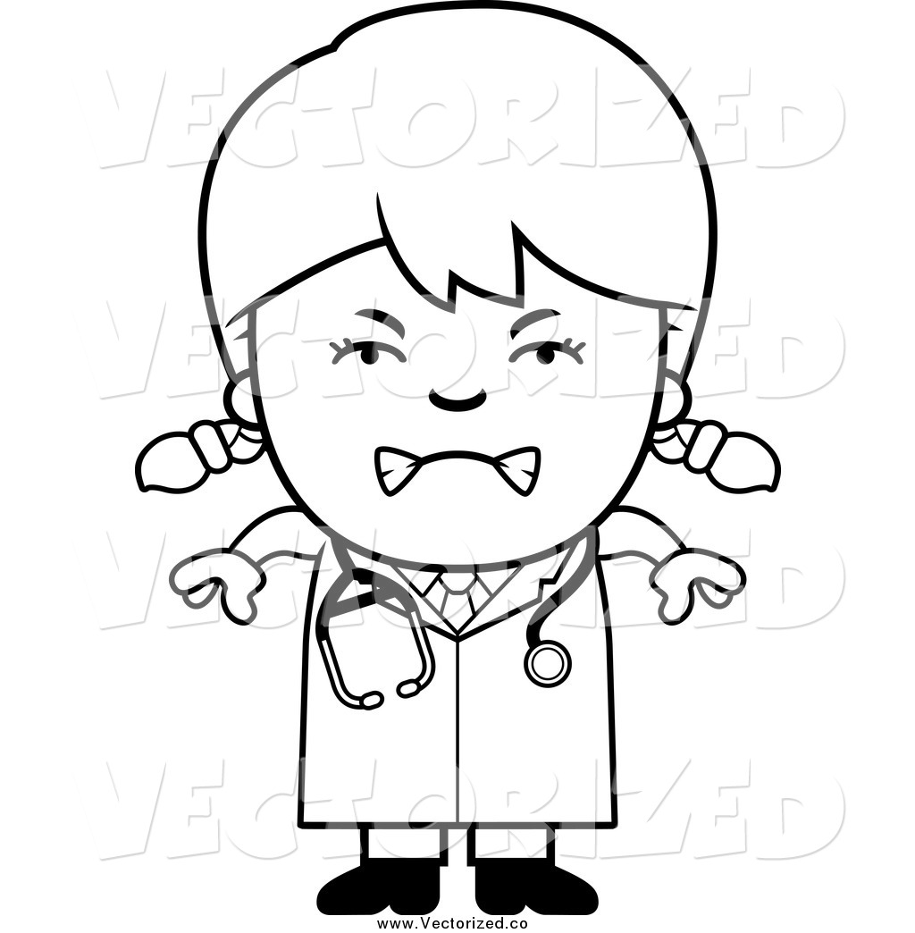 Vet Clipart Black And White Royalty Free Clipart Of A