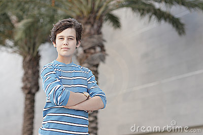 Young Boy With Arms Folded Royalty Free Stock Photo   Image  16933005