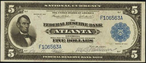 1918  5 Federal Reserve Bank Note   These Five Dollar Bills Can Also    
