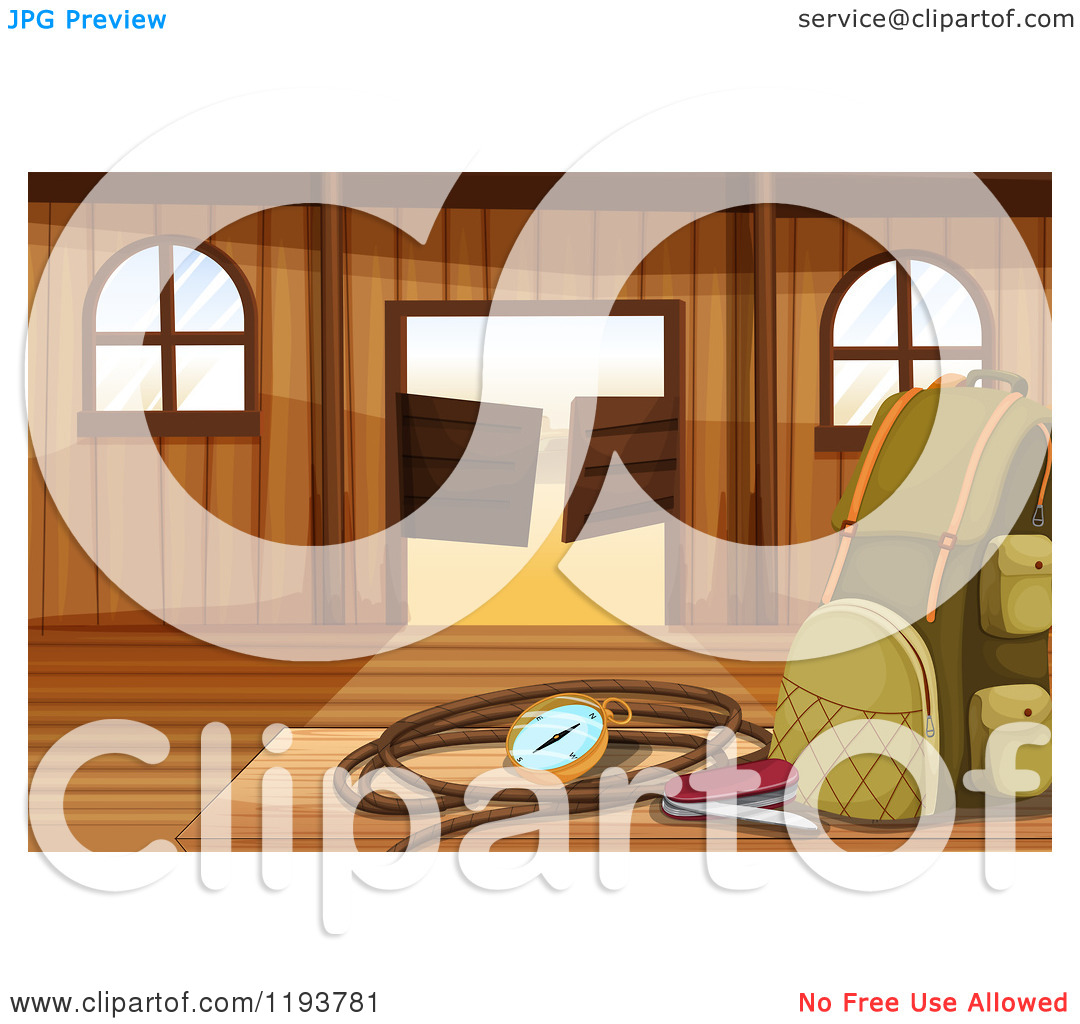 And Gear In A Western Saloon   Royalty Free Vector Clipart By Colematt