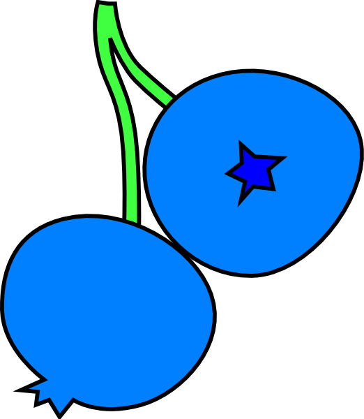 Blueberries Clip Art At Clker Com   Vector Clip Art Online Royalty