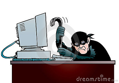 Computer Thief Royalty Free Stock Images   Image  22232679