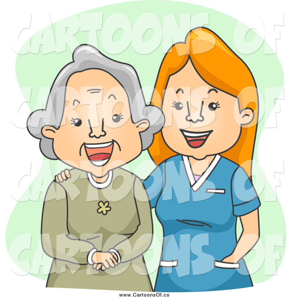 Geriatric Nurse Laughing With A Senior Woman By Bnp Design Studio