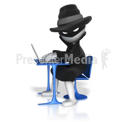 Thief On Computer   Education And School   Great Clipart For    