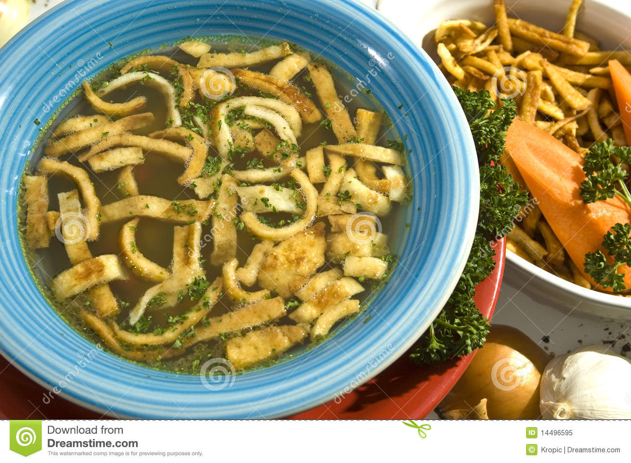 Beef Soup W Noodles Royalty Free Stock Photo   Image  14496595