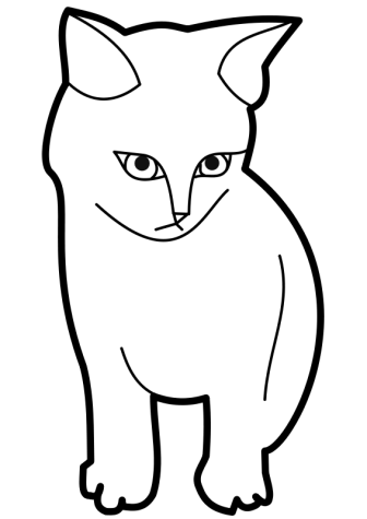Black And White Cat Face   Clipart Best