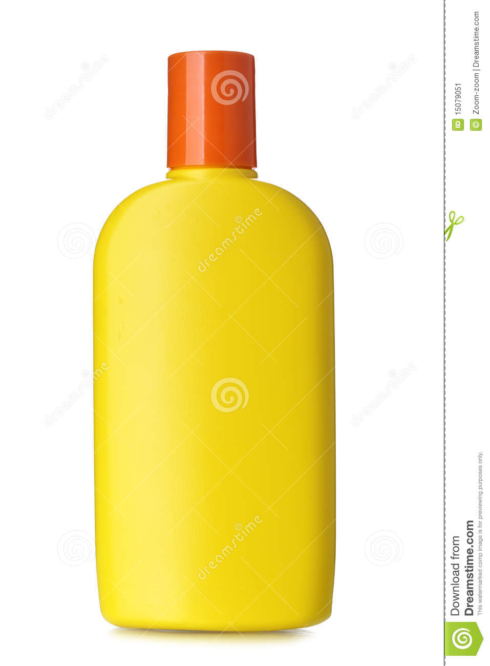 Bottle Of Sunscreen Isolated Over The White Background 