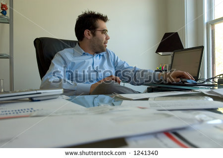 Cluttered Desk Stock Photos Images   Pictures   Shutterstock