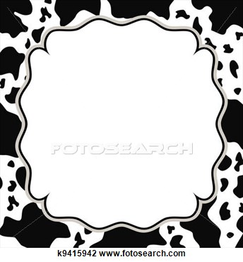 Frame With Abstract Cow Skin Texture  Fotosearch   Search Clipart    
