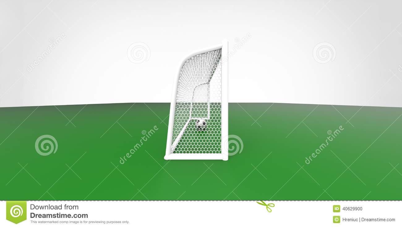Goal Post Clipart Black And White A Black And White Soccer Ball