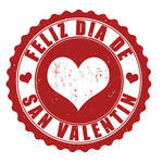 Happy Valentine S Day Grunge Rubber Stamp In Spanish Language Feliz    