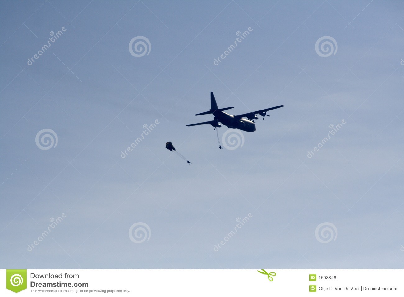 Paratroopers And Hercules Plane Royalty Free Stock Image   Image    