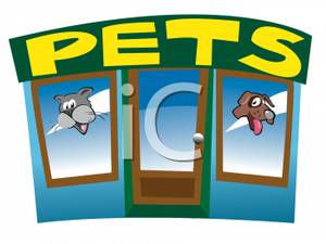 Pet Store   Royalty Free Clipart Picture