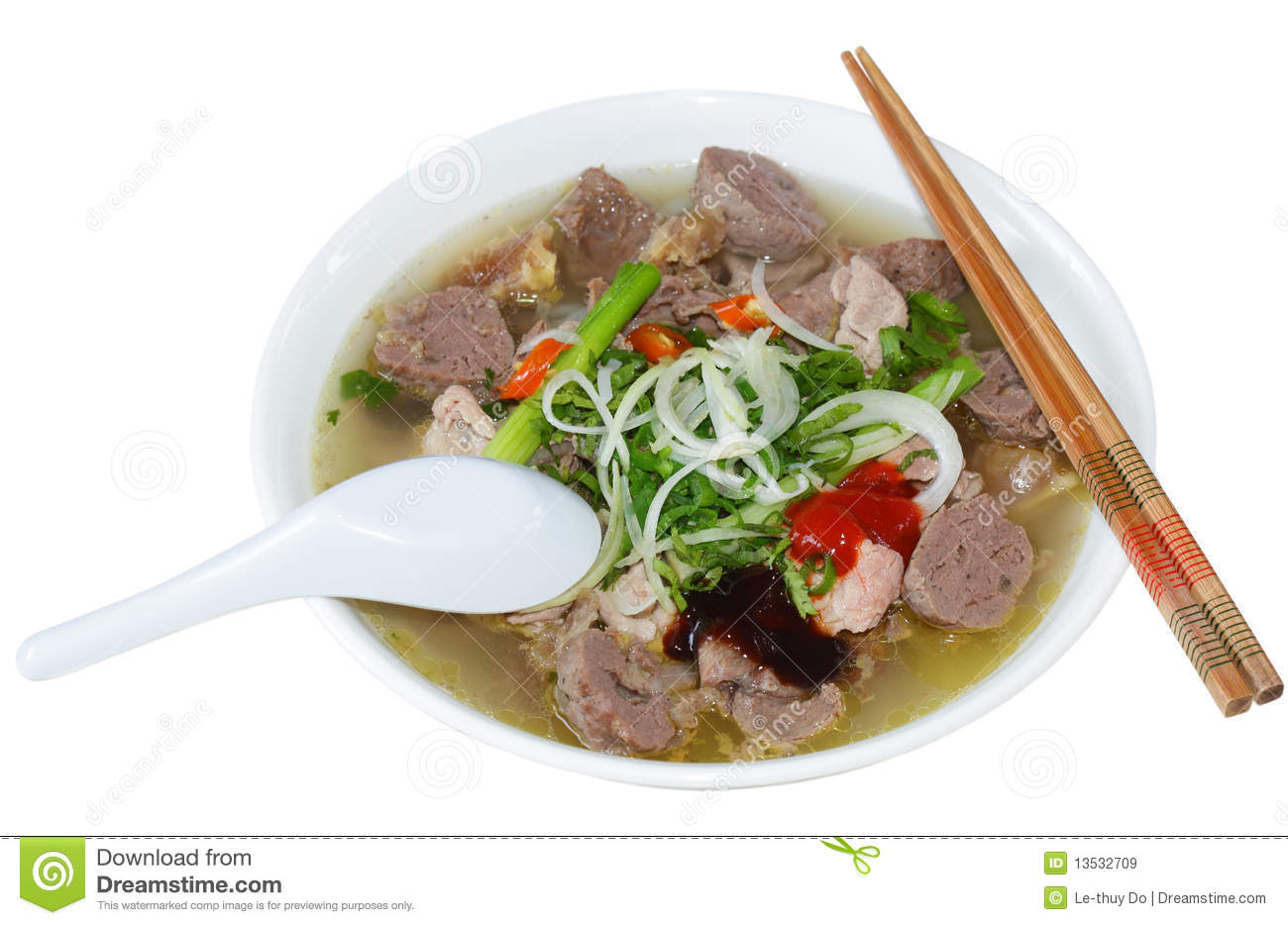 Pho Beef Noodles Royalty Free Stock Images   Image  13532709
