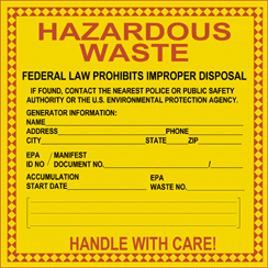 Pin Hazardous Waste Labels Printable On Pinterest