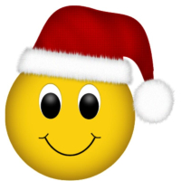 Smiley Face This Smiley Face With A Santa Hat Is