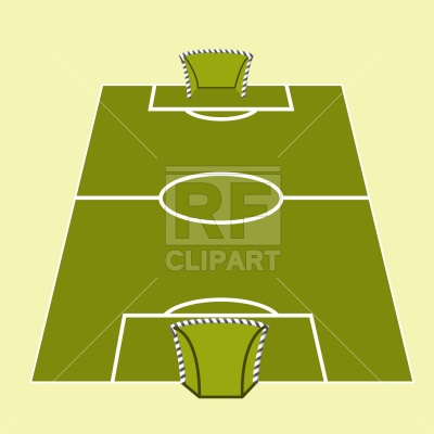 Soccer Field With Goal Download Royalty Free Vector Clipart  Eps