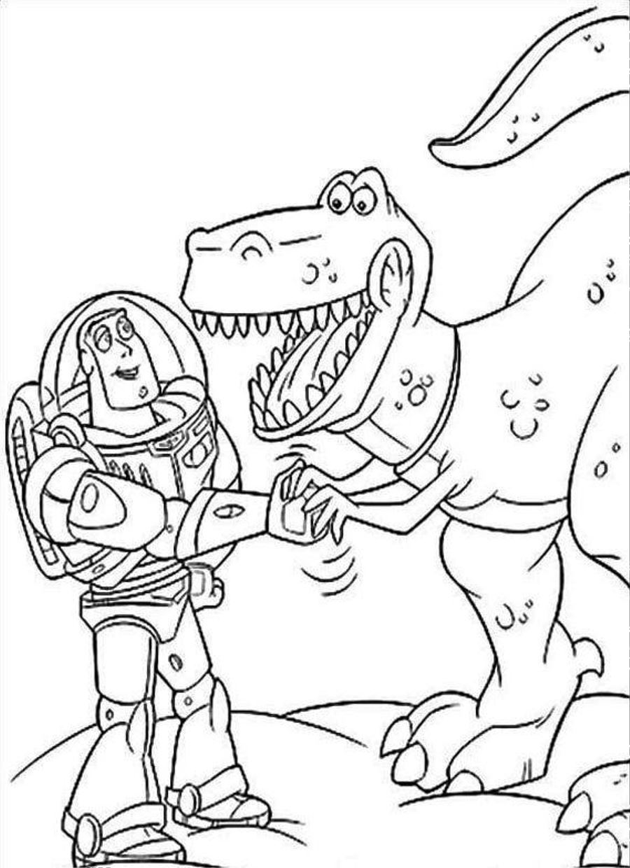 Toy Story Coloring Sheets Toy Story Dinosaur Coloring Page Toy