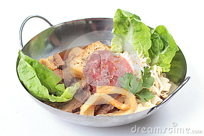 Traditional Malaysian Chinese Beef Noodles Royalty Free Stock Photo    