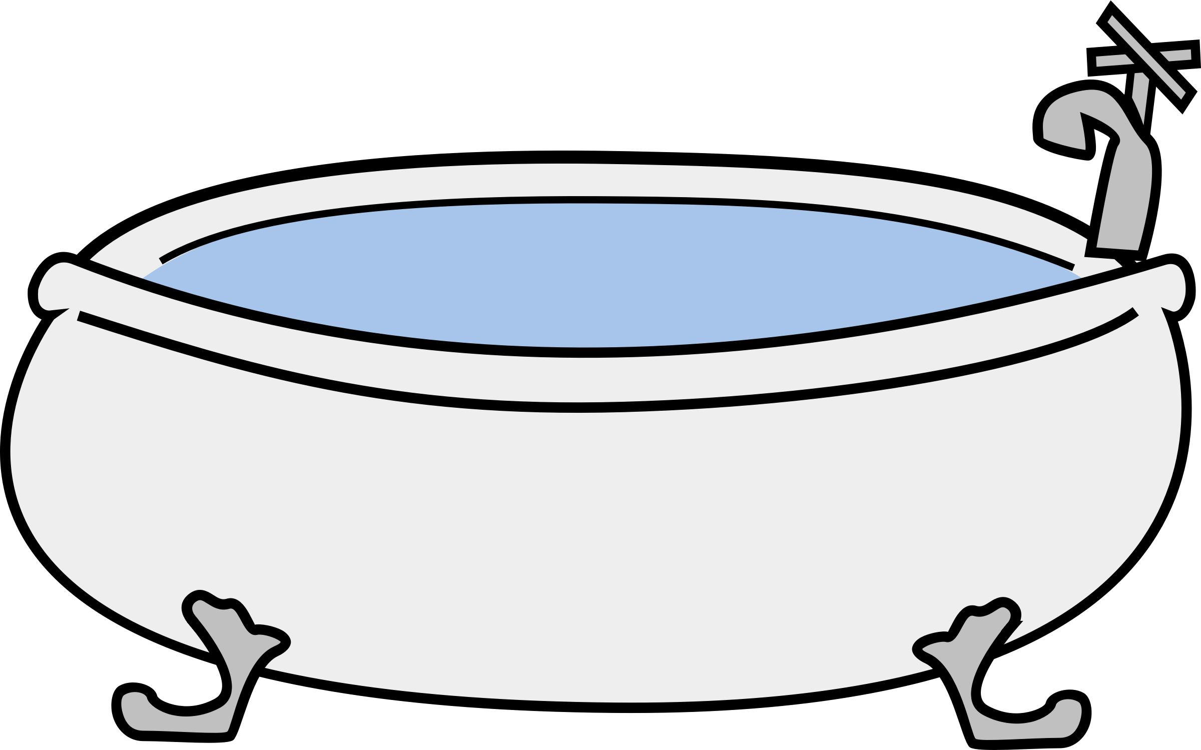 Tub Of Water Clipart Clipart   Bathtub 1