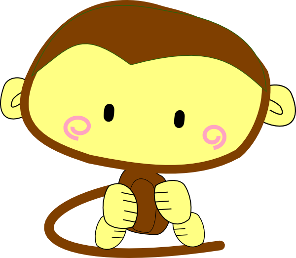 Baby Monkey Clip Art