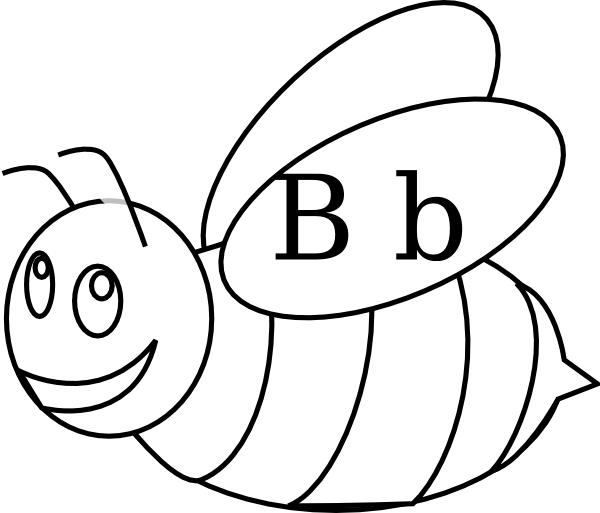 Bumble Bee Outline Clip Art At Clker Com   Vector Clip Art Online