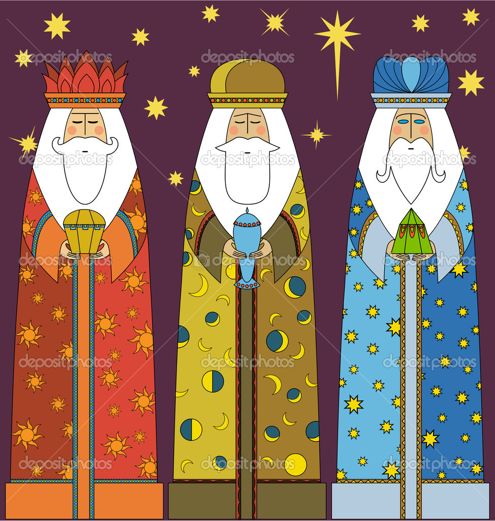Christmas  Three Kings   Three Wise Men   Stock Vector   Lanan