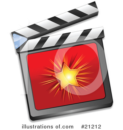 Clapperboard Clipart  21212 By Elaine Barker   Royalty Free  Rf  Stock