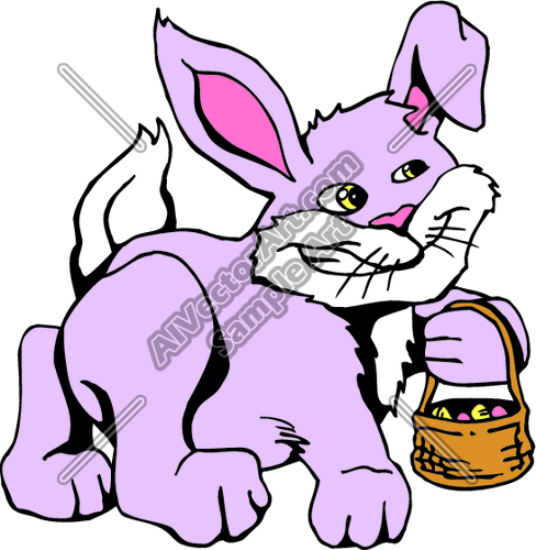 Clipart Vector Art Of Bunny1
