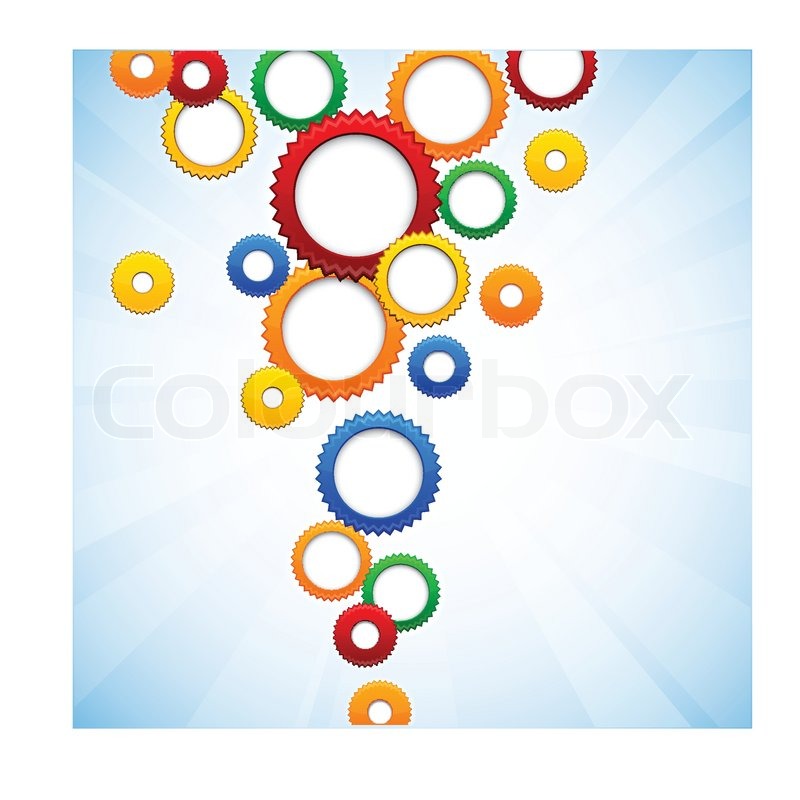 Colorful Gear Clipart Colorful Background With Gear