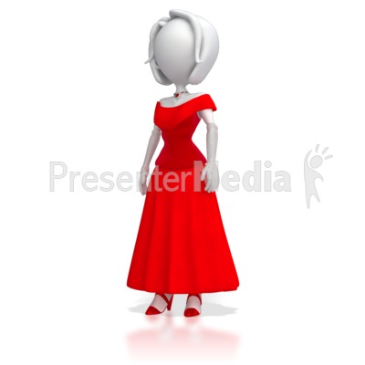 Figure In Elegant Dress   Holiday Seasonal Events   Great Clipart    