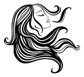 Flowing Hair Vector   Clipart Panda   Free Clipart Images