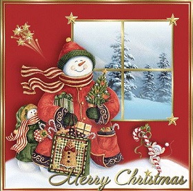 Free Christmas Wishes Greeting Card Clipart